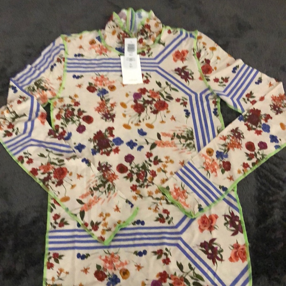 Wilfred floral turtleneck top